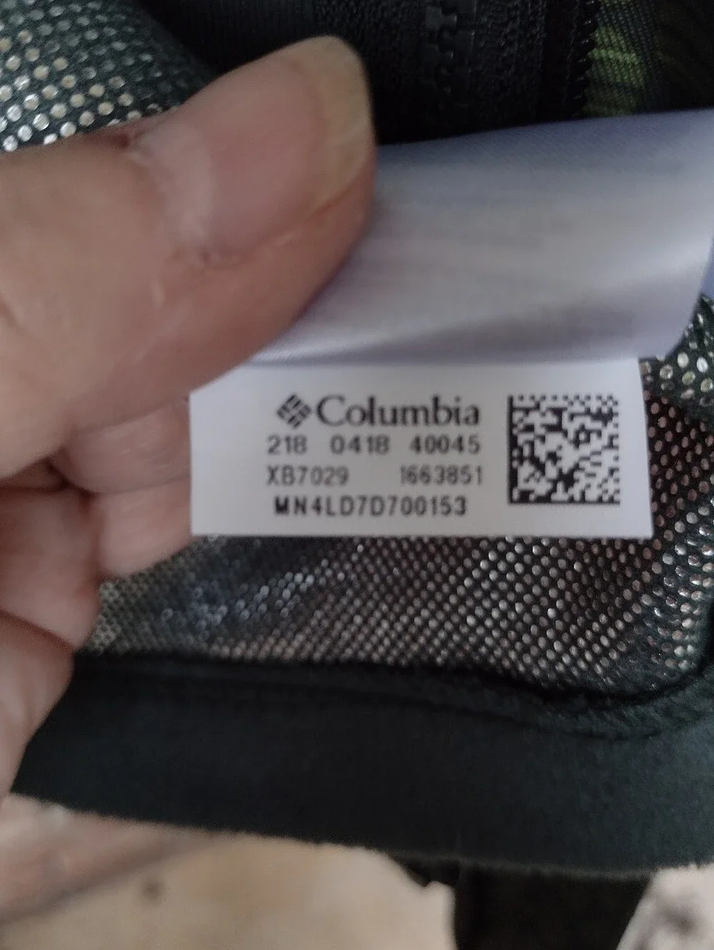 Columbia raincoat green